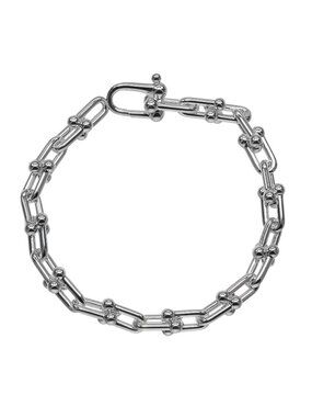 Tiffany & Co Small Link Inner Circumference 15.5 cm 925 Sterling Silver Bracelet